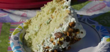 Liz's Pistachio Cake recipe